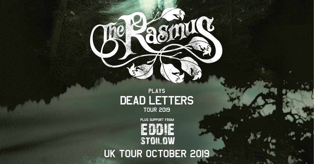 Gigantic's tweet photo. s u p p o r t . a n n o u n c e 

@rasmusofficial have confirmed #EddieStoilow will be joining the Dead Letters tour!

Last few tickets remaining: https://t.co/lt2VgHS220 

#TheRasmus #DeadLetters #Manchester #Nottingham #Bristol #London https://t.co/zi1ZuK7eVa