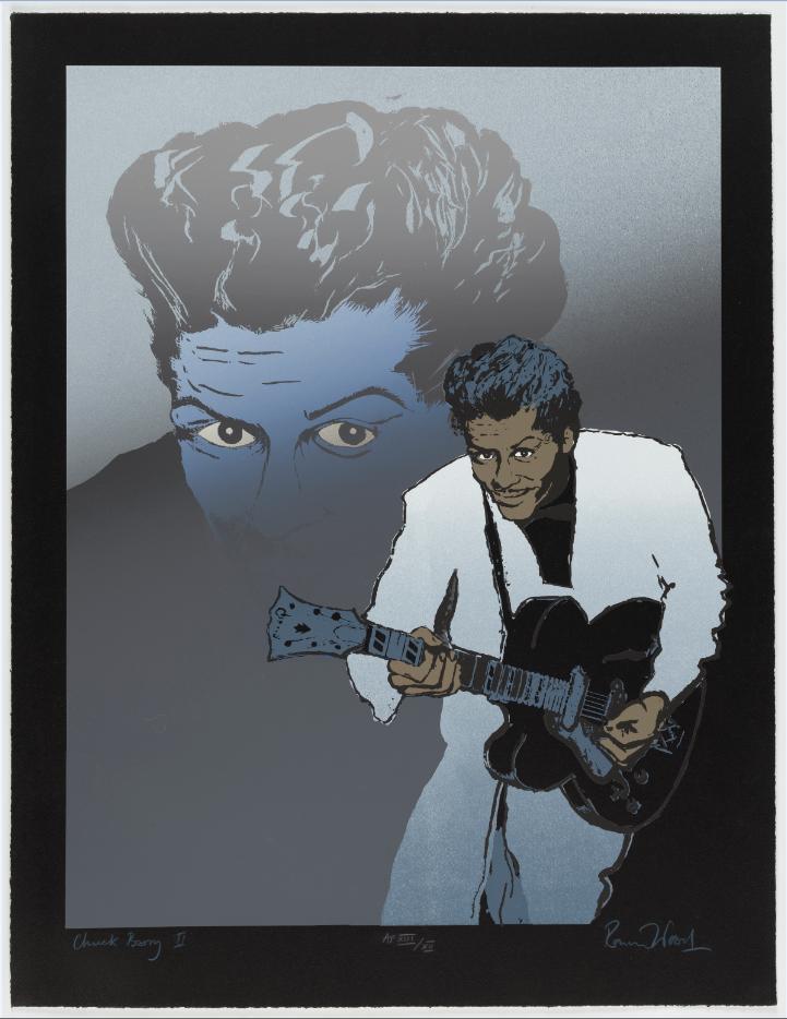 Cardiff_FineArt's tweet photo. Today is #InternationalBlueberryPopsicleDay, We prefer Rock over Pop, and we prefer Chuck Berry instead of Blueberry.

The piece is one of Ronnie’s oldest available artworks and is renowned for its charismatic portrayal of a fellow musical legend. https://t.co/KzWJhvrbz9