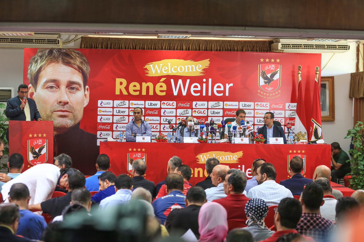 AlAhlyEnglish's tweet photo. 📸#WelcomeRenéWeiler https://t.co/F9bSj0bamN