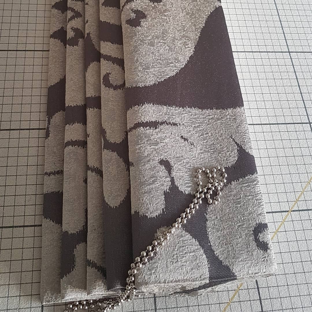 VACurtains's tweet photo. Completed interlined cascade Roman blind https://t.co/yYFuIjOKrE
