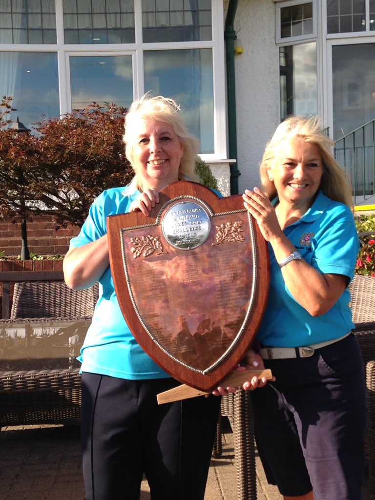 The Trophy is coming home! Team Birstall won the Leicestershire Ladies County Foursomes 2019 which we haven't won since 1972 @birstallgolf @Sdb1616 @bryanbb 🙏🙏 to my brilliant caddy