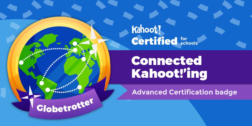 Crissms7992's tweet image. I’ve become a Globetrotter with the @GetKahoot #AdvancedCertification Connected Kahoot!’ing course! 🌎