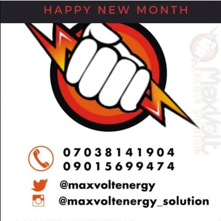MaxVoltEnergy's tweet image. Happy new month to you call. Call us today for solar, cctv, intercom, inverter installations and general wiring. #maxvolt #solar #inverter #MondayMotivation
