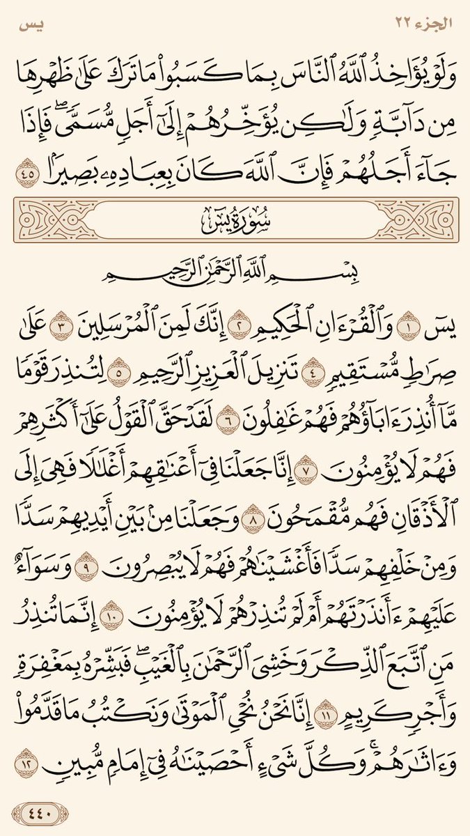 PagesQoran's tweet photo. صفحتين من القران يومياً
كفيلة بأن تبعدك عن هجره
تعال تابعنا كي نقرأ نختم القران معاً
،
رتويت وشاركنا الأجر
سورة يس صفحه رقم "340-341"
#دمج_الصفوف_الاوليه https://t.co/gkE5iHcMqF