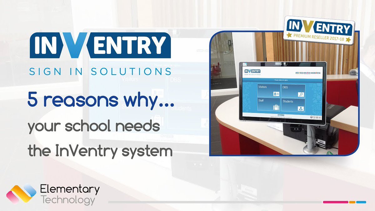 ElementaryAV's tweet photo. Is your school GDPR compliant? Still using a pen and paper to sign people in? Tim Kent gives you 5 reasons why your school needs to upgrade to an @InVentryLtd Sign-in solution
Video: https://t.co/ptmRkCv7LT
#SignInSolution #InVentry https://t.co/PHRRbNaeHl