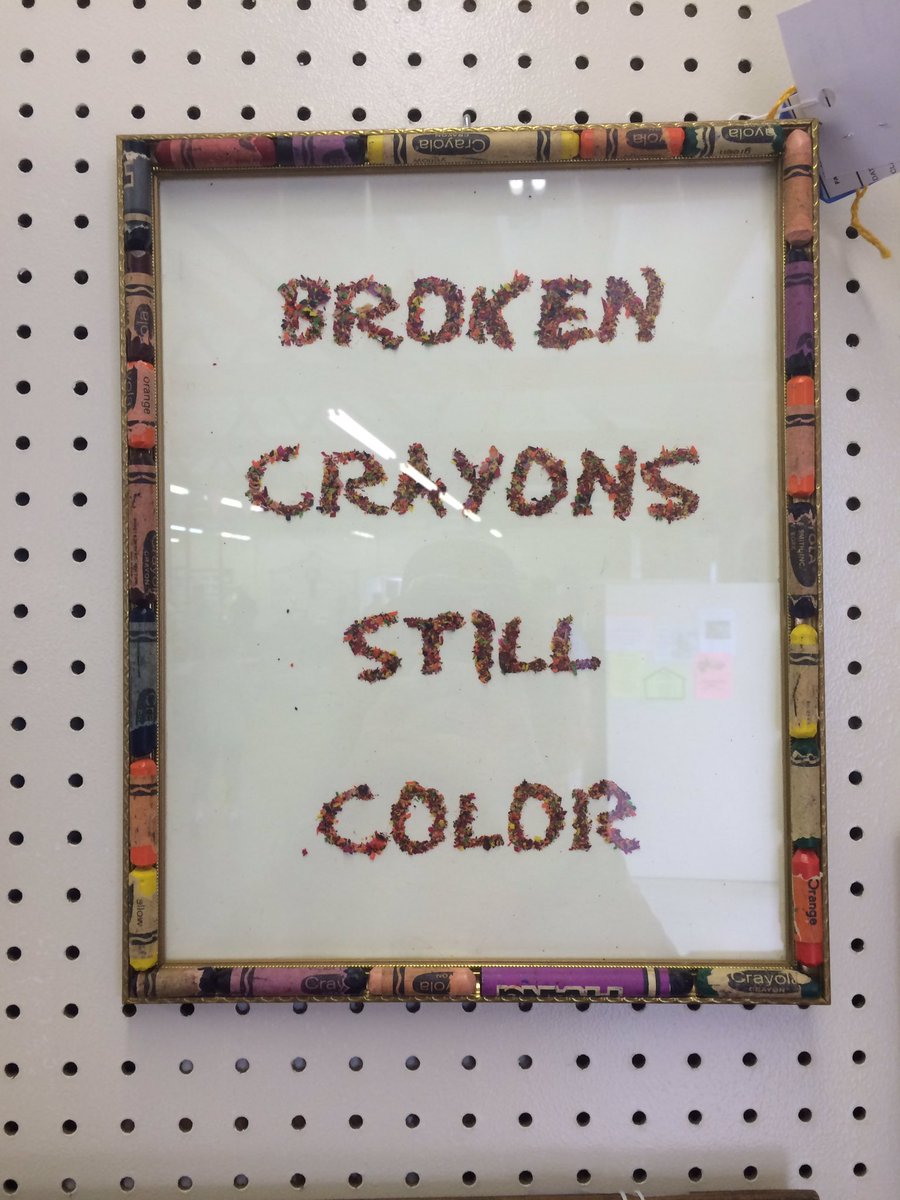 GoodSigns_'s tweet photo. Misshapen or broken, color the world with your own beautiful self. (Credit to the artist, Rita Butler) https://t.co/nnwmhwrHkY