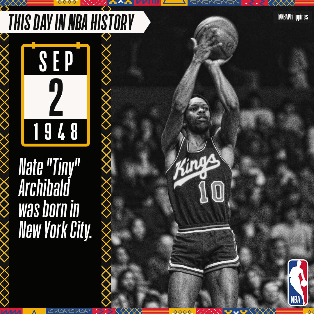 NBA_Philippines's tweet photo. 🎂 Today, Nate "Tiny" Archibald turns 71. He's the ONLY player in NBA history to lead the league in scoring (34.0) and assists (11.4) in the same season.😮 Who in the NBA do you think is capable of breaking his record? #ThisDayInNBAHistory ⌛🏀 https://t.co/4j3ewGPuYf