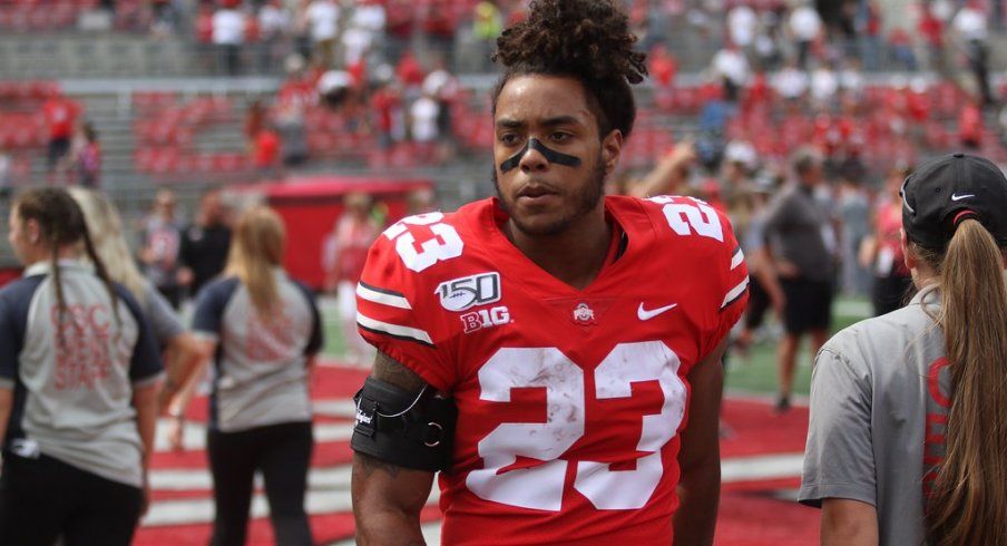 11W's tweet photo. Seven true freshmen saw action in Saturday's season opener with Marcus Crowley seeing four carries. https://t.co/rrSGzmWGs5 https://t.co/dDpLZy7vOm