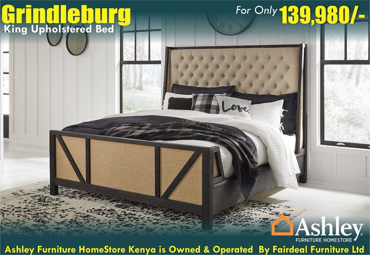 Ashleyfurn_KE's tweet photo. For those who love deconstructed furniture cropping up more and more in a modern city house... #GrindleBurg #BedforKings #RusticTouch #Bedroom https://t.co/oFKiuknRCk