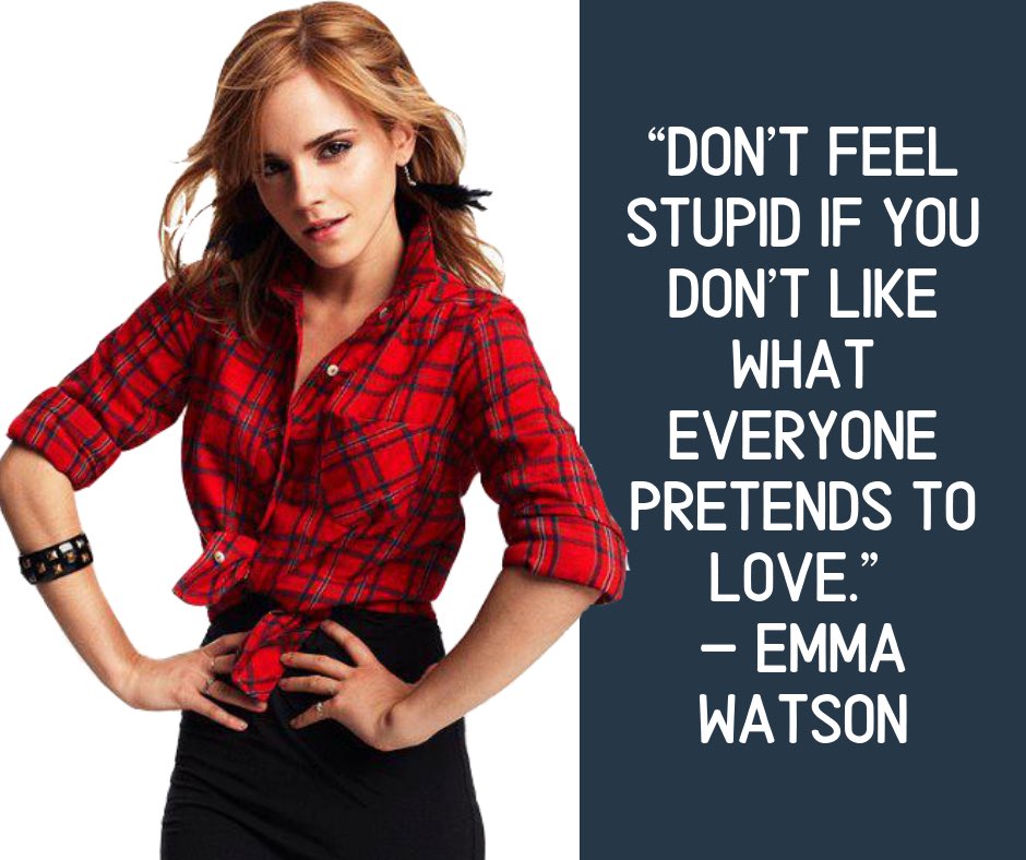 Who you are, exactly as you are, is awesome! Peer pressure and social stigmas impact us all. Find the inspiration to do your own thing substance free. Sometimes your favorite celebrities teach great lessons. #inspiration #drugfree #confidence #celebrityinspiration #EmmaWatson