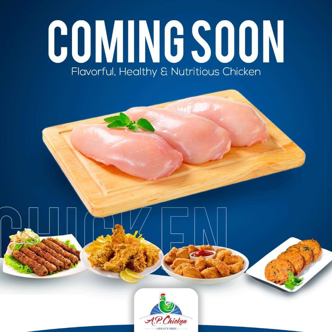 ap_chicken's tweet photo. A balanced protein diet is all you need to recharge your body and start your day with enthusiasm. Ready-to-cook frozen & processed chicken products are coming soon in your area.
Stay Tuned !
#APChicken #AP #FreshChicken #EasynQuick #Natural #FrozenChicken #Healthy #Halal #Coming https://t.co/zpjf78OZgh