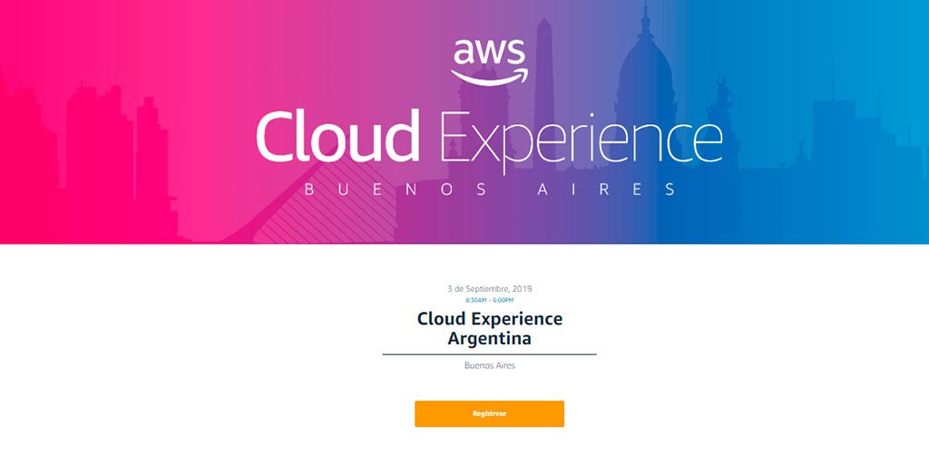 grupoinmotion_'s tweet photo. Mañana 03-09 es el #AWSCloudExperience 2019 Buenos Aires y somos auspiciador oficial de este evento. Acompañanos a conocer sobre las herramientas de AWS y las últimas novedades en Cloud Computing. ¡Registrate! https://t.co/vwaQSv6LmN #Argentina #EventosInMotion https://t.co/F6UOen5DAt
