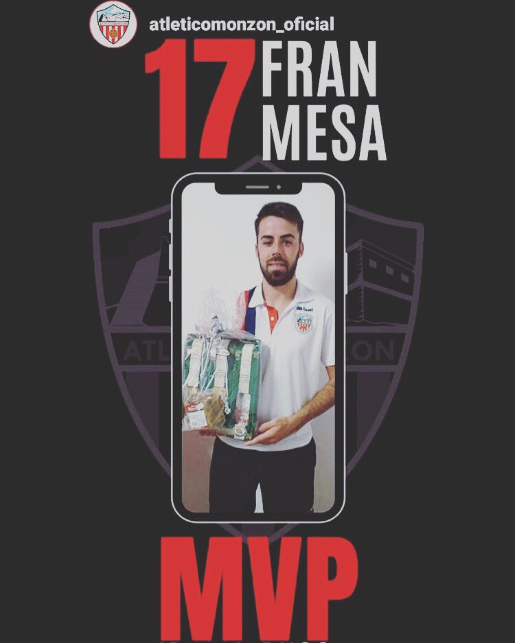 3aDivisión: Primera victoria de la temporada para el <a href="/AtcoMonzon/">Atlético Monzón Alumbra</a> con un partido destacado de <a href="/FrancisMesa99/">Francisco Mesa</a> , que fue designado como MVP del encuentro . Enhorabuena!💪⚽️📸 <a href="/AtcoMonzon/">Atlético Monzón Alumbra</a> #lobuenoteam #futbol #soccer #fussball #football #futebol #terceradivision