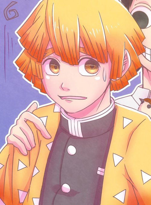 わもっか♨️さんがTwitterに投稿した我妻善逸(鬼滅の刃)のイラスト。
