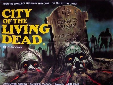 SumPunkWhoCares's tweet photo. #HorrorFilm:#TheLivingDeadCycle:#Entry5:
#CityOfTheLivingDead (1980):
Here's another #zombie flick inspired by #GeorgeARomero's #LivingDead series made by #LucioFulci who made the #Zombi series. In most cases this film is overlooked, which is sad given it's so brilliant. https://t.co/rT5T5zhSMv