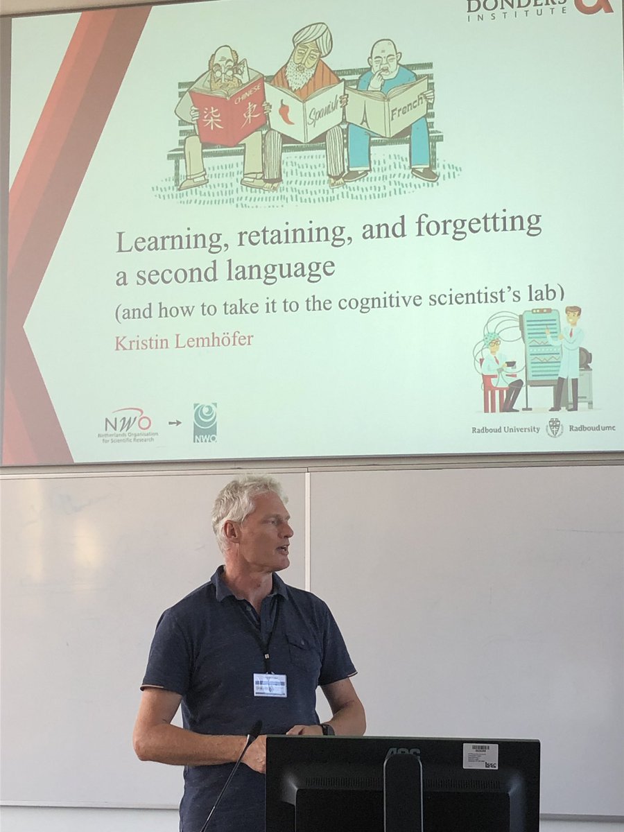 ludoserratrice's tweet photo. @RHartsuiker introducing Kristin Lemhöfer’s keynote #COM2019 https://t.co/8dHAk0b6th