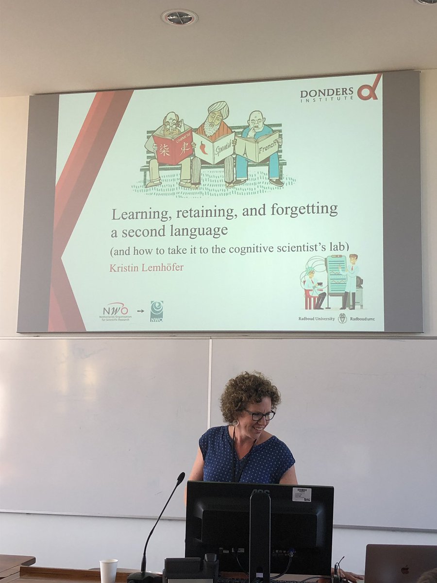ludoserratrice's tweet photo. @RHartsuiker introducing Kristin Lemhöfer’s keynote #COM2019 https://t.co/8dHAk0b6th