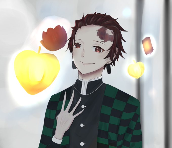 yayo低浮上さんがTwitterに投稿した竈門炭治郎(鬼滅の刃)のイラスト。