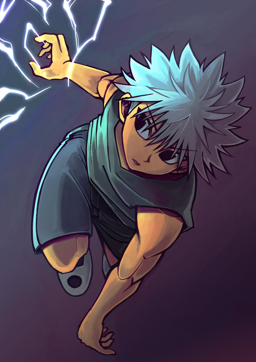 ট ইট র Shise037 以前あげたキルア 最後の補正でどう見ても彩度とコントラスト引きあげすぎてしまい後悔が強まっていたのであげなおし W キメラアント編のシリアスな雰囲気とか考えるとこっちが正解じゃん W 何よりもよりキルアっぽいし が