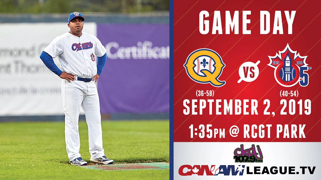 baseball52395's tweet photo. Join us for the FINAL game day of the summer at @RCGT Park βΎοΈ
Weβve dedicated this one to you #ChampsFans π
β° 1:35 p.m.
π @CapitalesQuebec
π€ #FanAppreciation Day
πΊ https://t.co/n2VGWjn2qD
π» @CKDJ1079
π https://t.co/rwDNZOeVHd
π https://t.co/6TgeeITXLh https://t.co/C4o4JPtPNB