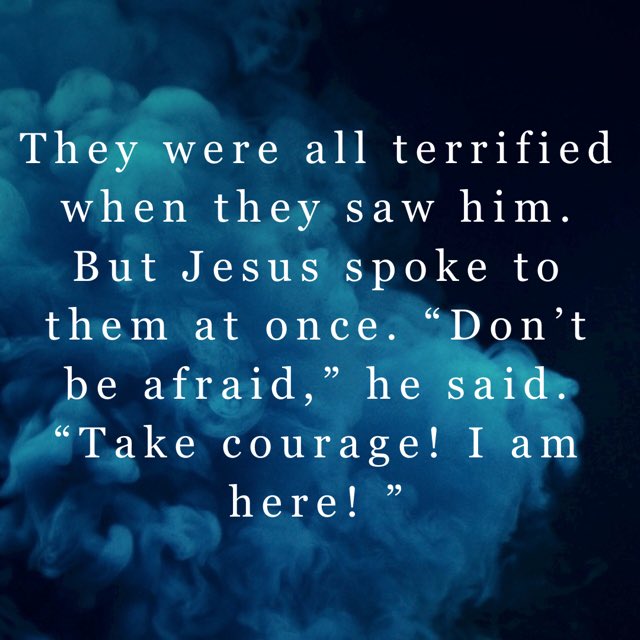 What do you fear? When you feel afraid &amp; fear has its strong grip on you, remember this: God is w/ you. Acknowledging this will allow you to conquer your fear &amp; steady your steps.  As you move forward, ur fear will fade away;  recognize that ur strength is w/ God.  He is w/ you.