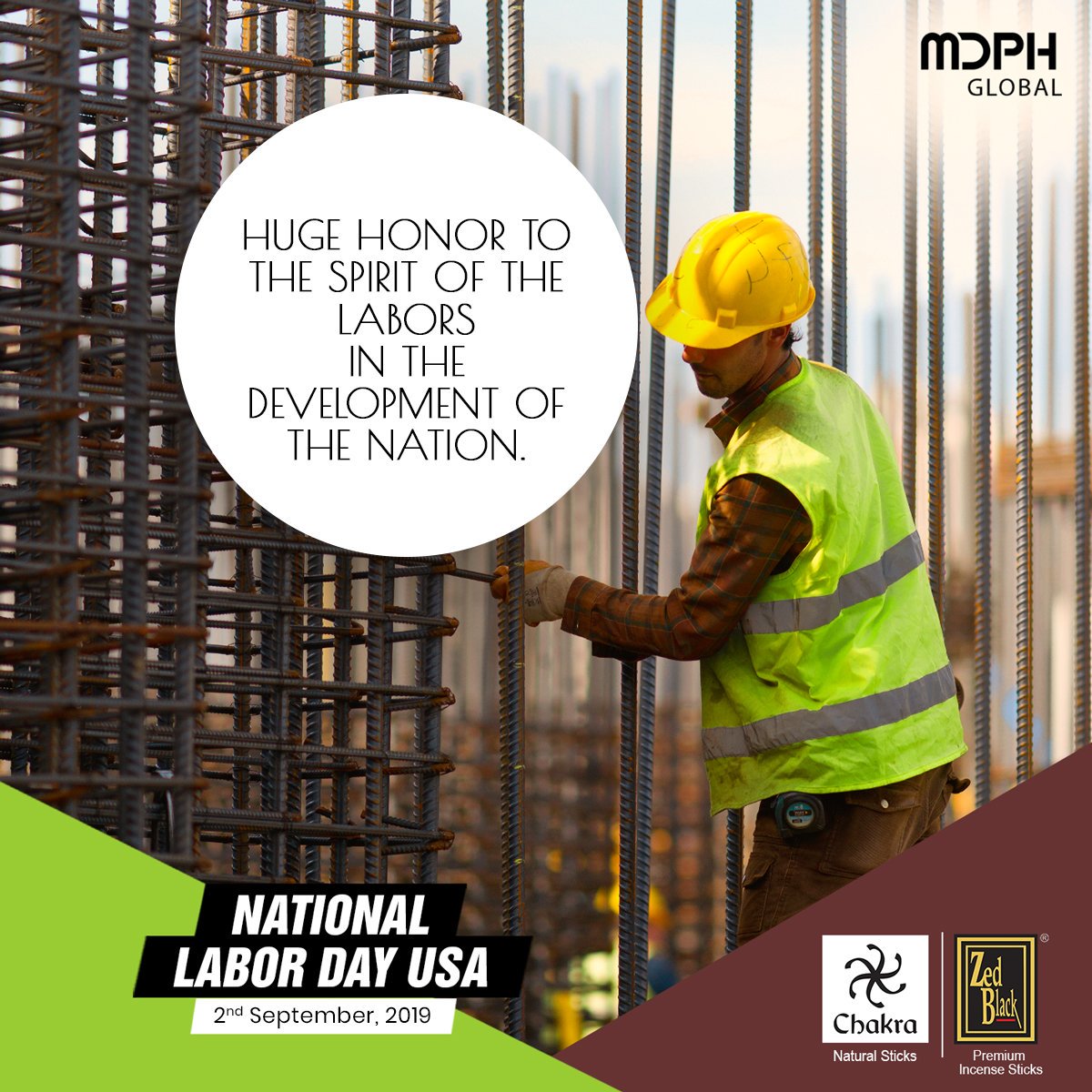 Be thankful to the one whose active participation is to serve for the country. 

#LaborDay #MondayMotivation #Monday #UnitedStates #USA #holiday #celebrate #September #Labor #country #national #MDPHGlobal #ZedBlack #ChakraAroma #IncenseSticks #aroma #chakra #Incense #motivation