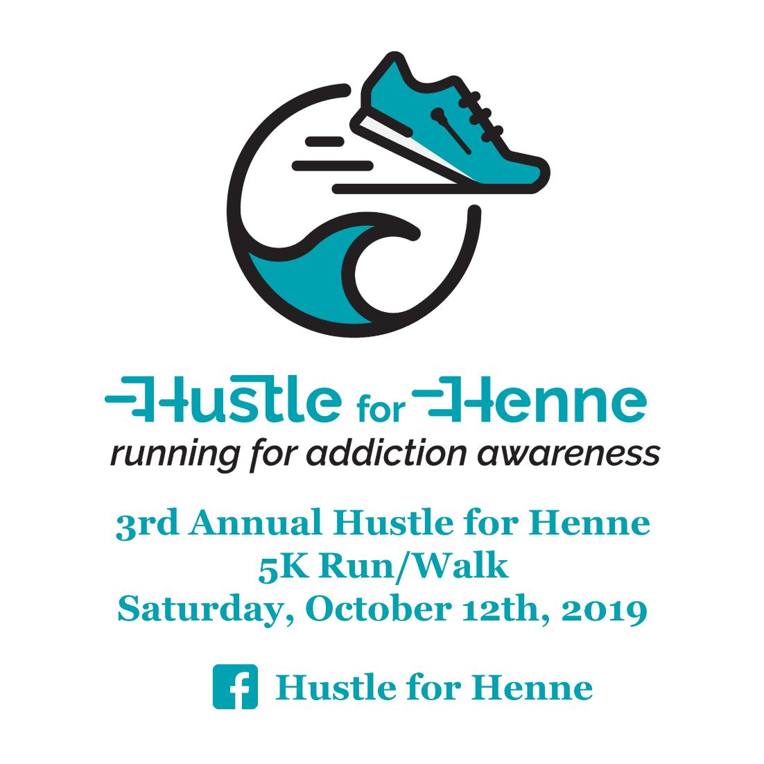 SurfsideSSL's tweet photo. The 3rd Annual Hustle for Henne 5K Run/Walk will be held on Saturday October 12th, 2019 at Andrew Evans Park in Chester Springs, PA.  For more information visit https://t.co/kFqIlm0dyF  Don't forget to sign yourself and a friend up! @hustleforhenne #5k #run #walk #addiction https://t.co/VtfIZAbfyi