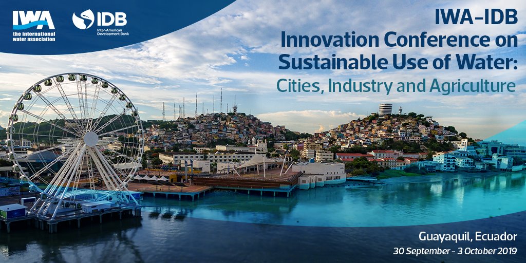 We are looking forward to seeing you in just four weeks at the #IWAIDBInnovation conference in #Guayaquil #Ecuador. Check out the updated program and register:  globalsustainablewater.org/program.html
#IWA_SG_SWS