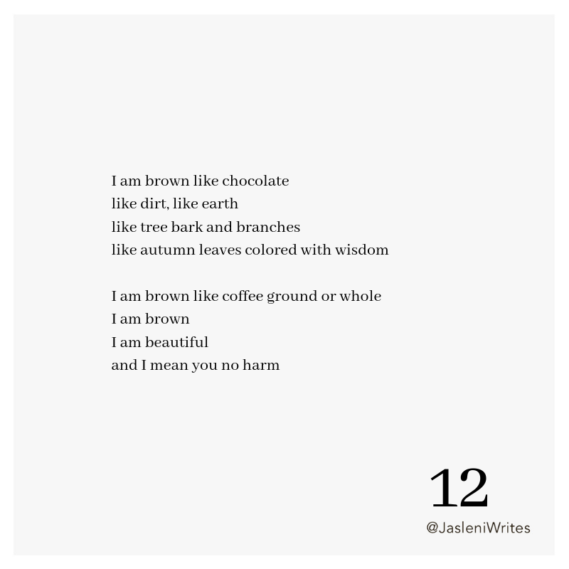 JasleniWrites's tweet photo. #jasleniwrites #writing #poetsofinstagram #poet #igpoet #poetry #DominicanWriter #Latina #blackgirlmagic #color #love #BlackLivesMatter #AllLivesMatter #writer #dominican https://t.co/Ymd7GWvi9y