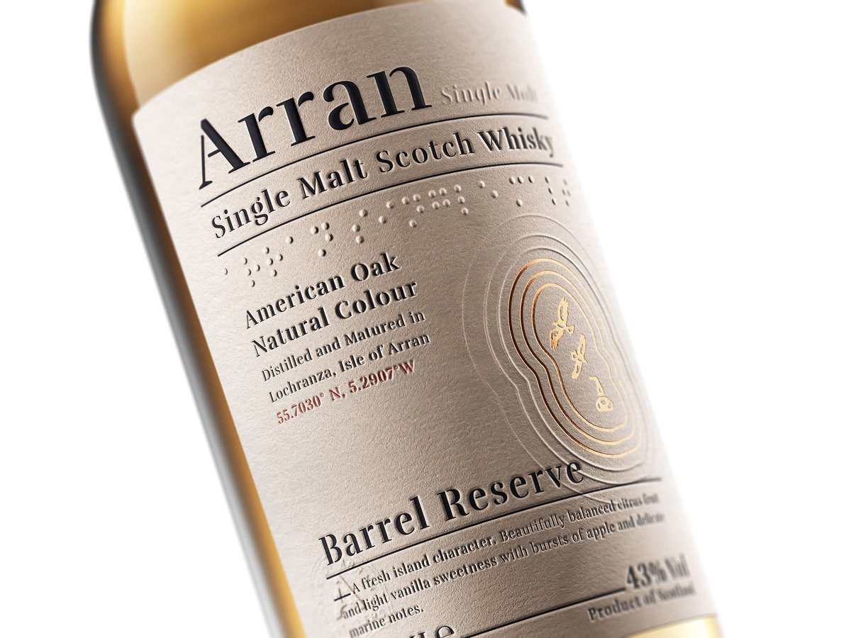 New Logo, Bottle Designs &amp; Packaging for Arran Whisky ow.ly/J05c30psCdA #drink #smoke #eat