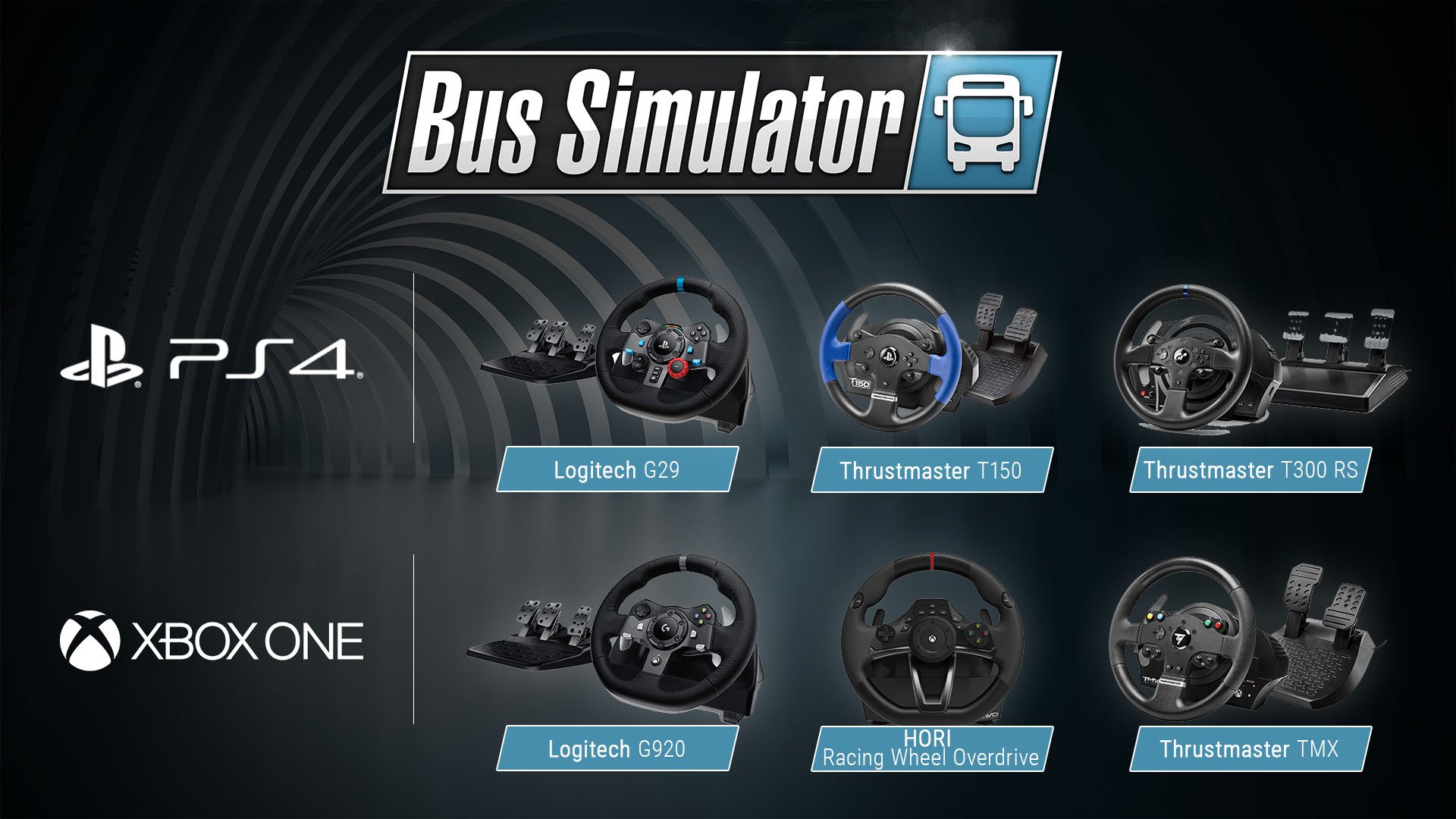 Bus Simulator on Twitter: "By popular demand, today we present you an overview of the steering wheels supported by Bus Simulator for PS4 and Xbox One. :) #bussimulator #bus4console #stillalivestudios #
