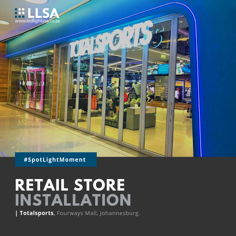 LEDLightingSA's tweet photo. Spotlight Moment: Retail Store Installation for @TotalsportsSA Fourways New Store. See below for more info:
| GL Tubular: https://t.co/OoAmSEoIXY
| MFULA: https://t.co/CCFg5P8dFB
| Luminis: https://t.co/wL2yDuwKY8
| DAE 35 V2: https://t.co/jU8xzTzxls
.
.
.
#WeKnowLighting #LLSA https://t.co/gxODDtMe9z