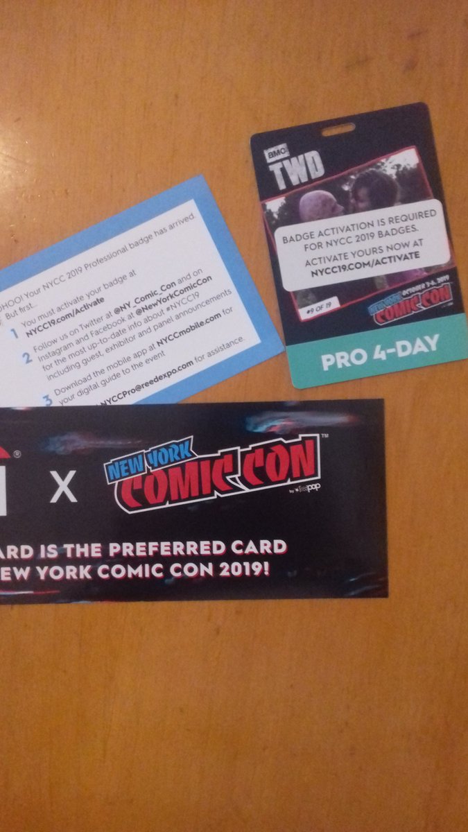 FlavioDispenza's tweet photo. My author pass finally arrived!
looking forward for my first NYCC! So excited!! https://t.co/Grz9N4VOsF