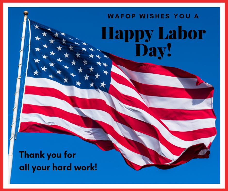 WASTATEFOP's tweet photo. Thank you for all your hard work and we hope you enjoy this Labor Day!
#WAFOP #LawEnforcement #HappyLaborDay https://t.co/3oJh0ADwDX