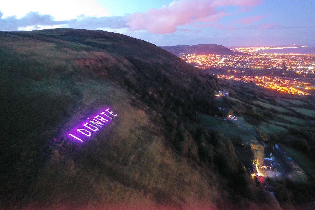 LJMottram's tweet photo. #OrganDonationWeek 
Belfast’s black mountain https://t.co/WzSOMUV4fM