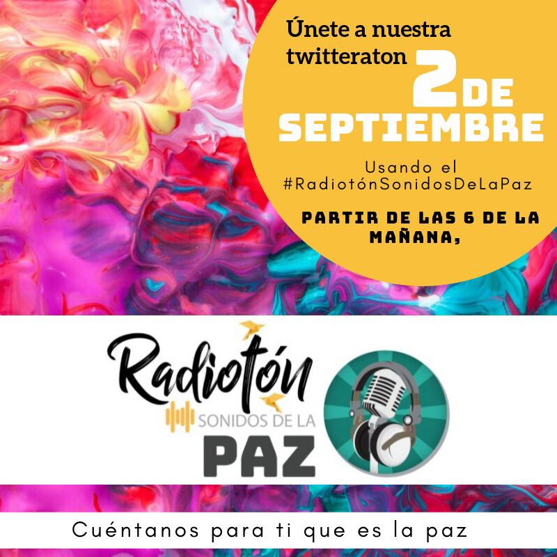 EscenarioUSTA's tweet photo. Iniciamos La Semana por La Paz, y por eso nos unimos a la #RadiotonSonidosDeLaPaz en la búsqueda de consciencia de construcción social, y nos preguntamos: ¿a qué te suena la paz desde los territorios?
@LIMPALCOLOMBIA @Redprodepaz https://t.co/U5BMjpQCtK