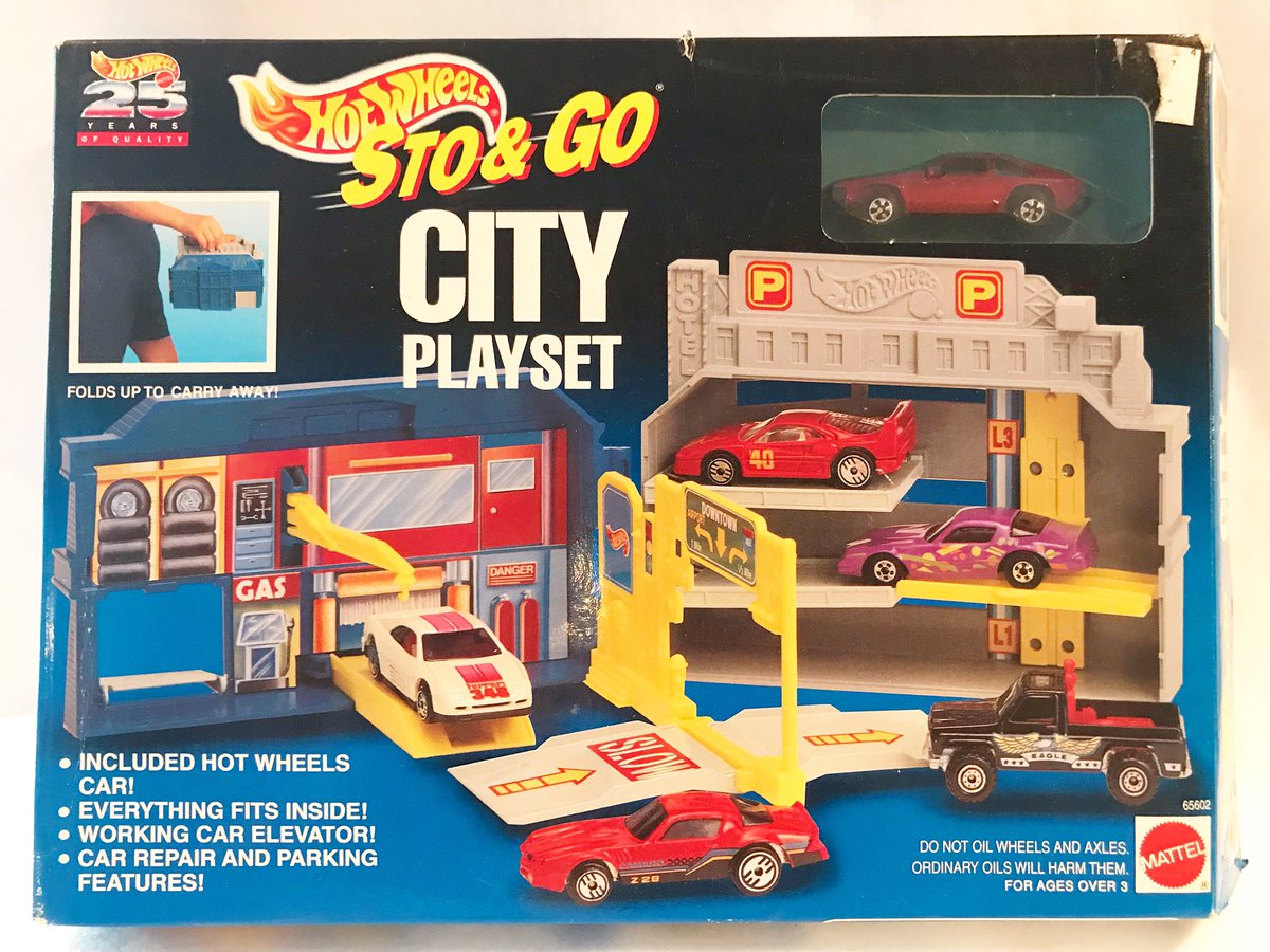 hot wheels sto & go playset