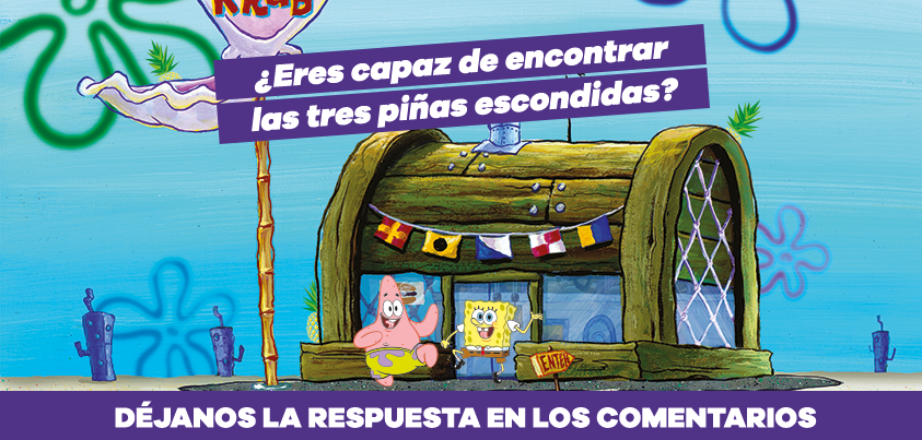 ¡Te ponemos a prueba! ¿Eres capaz de encontrar las 3 piñas 🍍 escondidas en esta imagen? 😎

Déjanos la solución en los comentarios. 👇🧡

#Nickelodeon #BobEsponja #piña #entretenimiento #reto #diversion