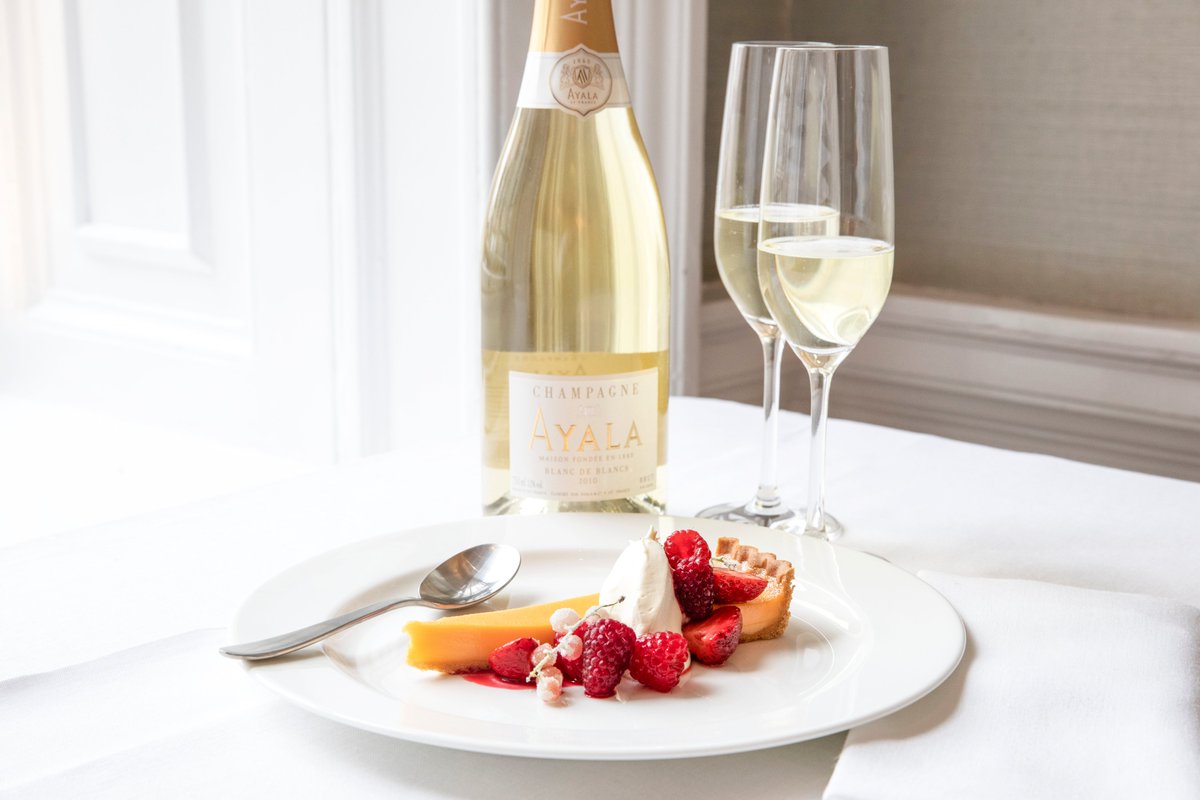 Skye Gyngell's <a href="/SquareMeal/">SquareMeal</a> perfect match; The dish: Lemon tart with Fern Verrow strawberries &amp; raspberries &amp; crème fraiche. The Champagne: Ayala Le Blanc de Blancs 
"This dry, light &amp; elegant Champagne works perfectly with the crisp pastry and the gently sweet summer berries"