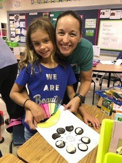 Hands on learning and making connections.  We used Oreo cookies to build our moon phases.  Then we ate our extra cookies and listed adjectives to describe the taste.  FUN FRIDAY!  
Thanks to our fabulous parents for helping!
<a href="/SixesStars/">Sixes Elementary</a> 
#shinetogether  #shinebright  #sixesfam