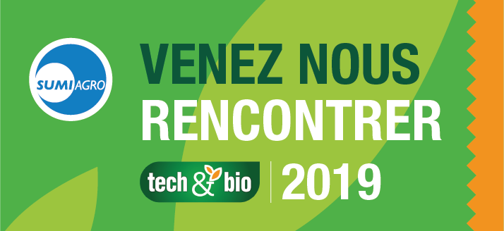 SumiAgroFrance's tweet photo. Pour la première fois, @SumiAgroFrance est présent au #Technbio2019, les 18 et 19 septembre 2019 @TECHetBIO #Bio #biocontrôle #biostimulants https://t.co/mh4NUuc2GI