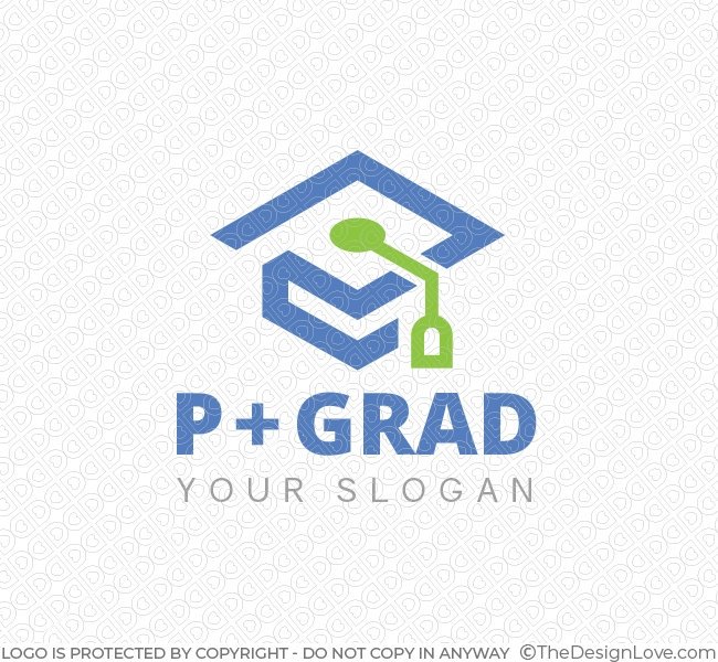 The Design Love On Twitter Graduation Cap Logo Business Card