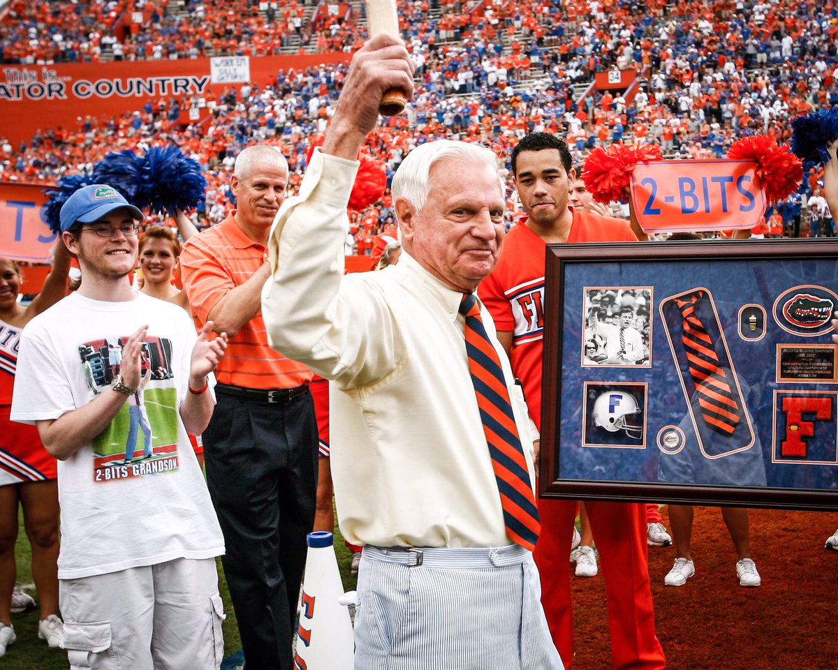 "I’ve never booed in my life, and I’m not going to start now. They're just kids out there playing, let's cheer for them!" -- George Edmondson 
 
#MrTwoBits 🐊 #GoGators