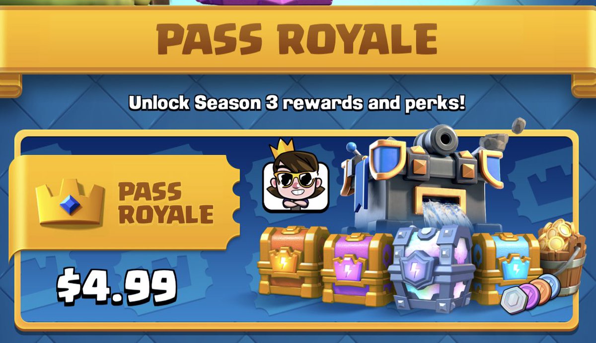 Sorteo 3 PASS ROYALE 🤩
-seguime y seguir a 
-<a href="/mundo10cruz/">CRUZ</a> 
-@RealLegends4 
-RT
(Termina el 6 de septiembre) suerte❤️