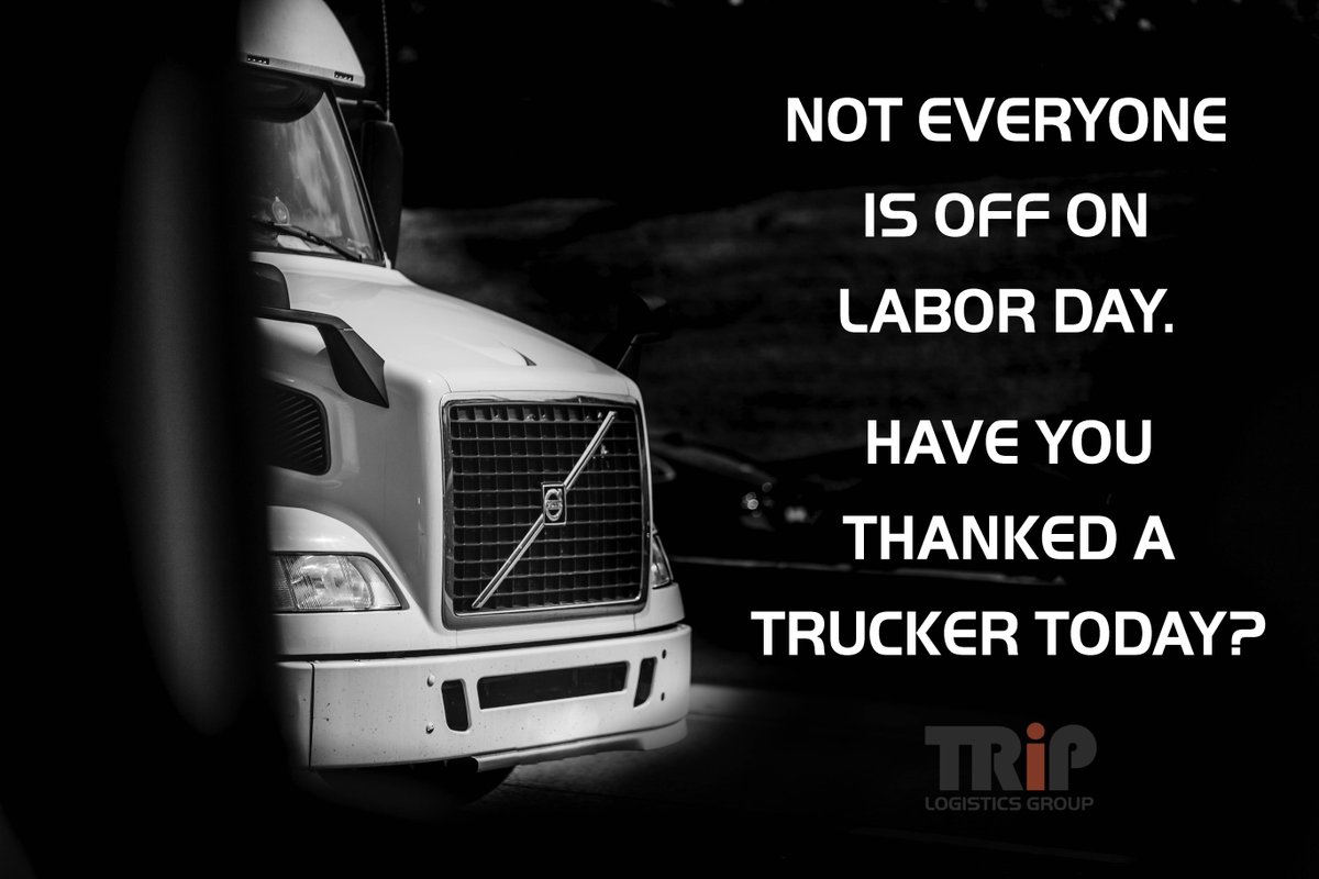 TRIP_LG's tweet photo. Make sure you thank a trucker today. Because of them, we still have our products available everyday of the year.
#TRiPLG #Truckers #Logistics #LogisticsGroup #LaborDay #Laborday2019 #Nationwide #America #Chicago #Midwest #Transportation #Shipping #Trucking https://t.co/9b6Nl5usRq