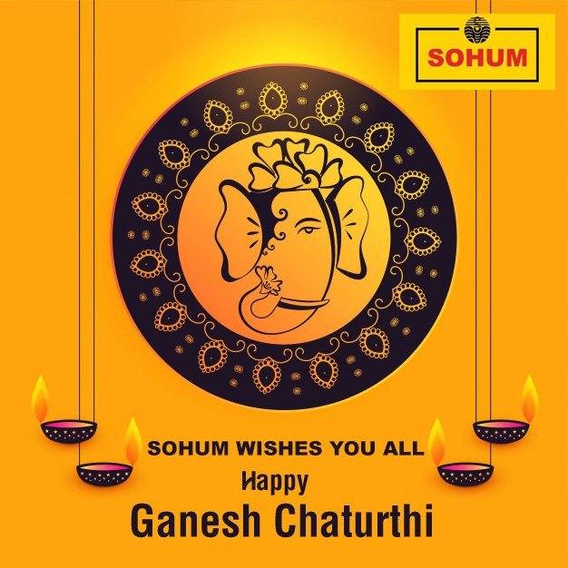 May Lord Ganesha keep enlightening your lives and bless you always. Sohum Wishes you a Happy Vinayak Chaturthi! #ganeshchaturthi