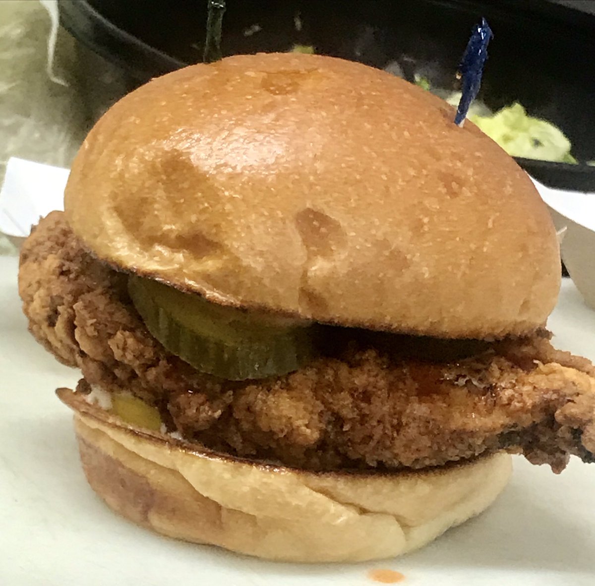 brasskitch's tweet photo. Crispy Fried Buttermilk Chicken Sando!!! https://t.co/PdBRLXH1IL