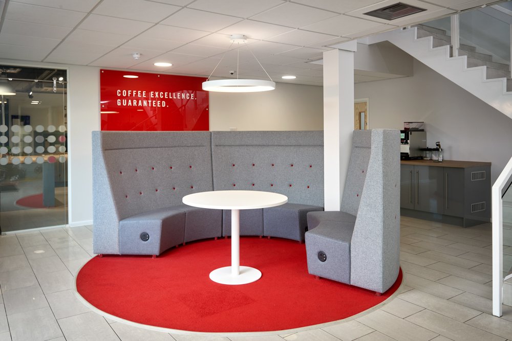 Providing furniture solutions &amp; refurbishment to the UK's leading coffee solution provider ☕

Enhancing <a href="/UCCCoffeeUK/">UCC Coffee UK & Ireland</a>'s HQ to provide a modern environment was one of our finest projects to date. Read more with our case study: loom.ly/SE3cx70