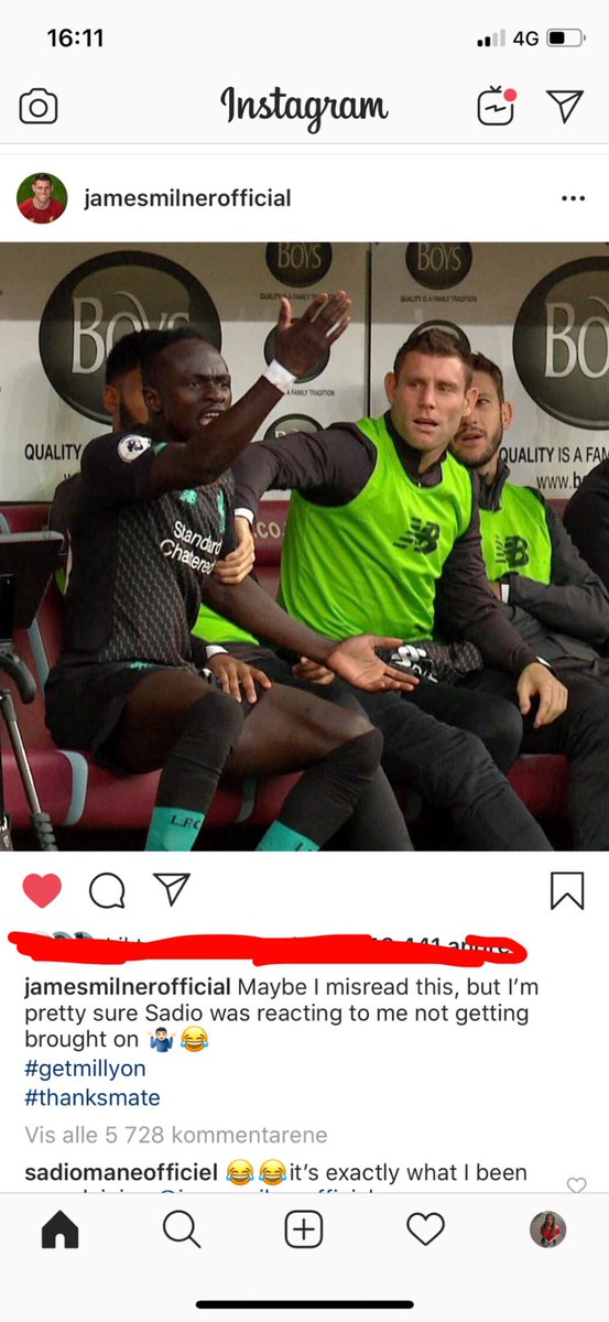 Anettefos's tweet photo. James Milner er en gave til Internett ❤️ https://t.co/RgahjZMKeH