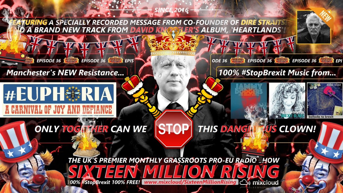 SMR | Our 36th Show is NOW LIVE! | But Can EU Handle It? 🤡

You are ALL cordially invited to 'The Circus' - PLEASE RT: 👇
💫 mixcloud.com/SixteenMillion…

If you survived it or value what we're doing, please help: 👇
💫 gofundme.com/f/sixteen-mill…

"...with EU, whatever...!" 💫🇪🇺💫